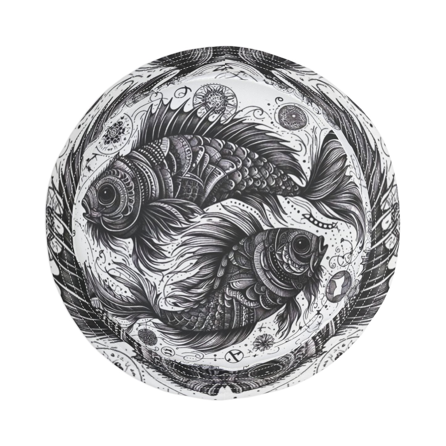 Pisces Two fish Bucket Hat Gift Zodiac Fishing Birthday Anniversary Christmas