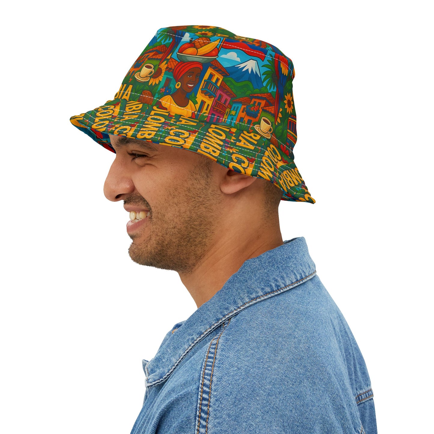 Colombia Bucket Hat Colombian Fashion Gift