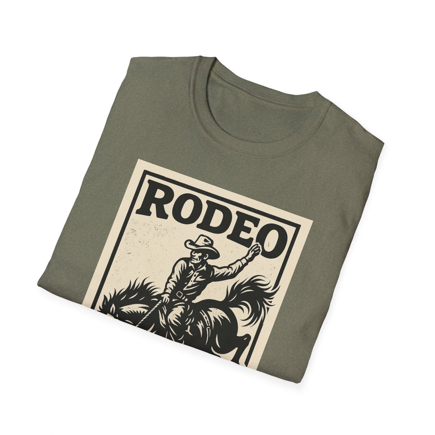 Rodeo Unisex Softstyle T-Shirt Cowboy Shirt Tee Western