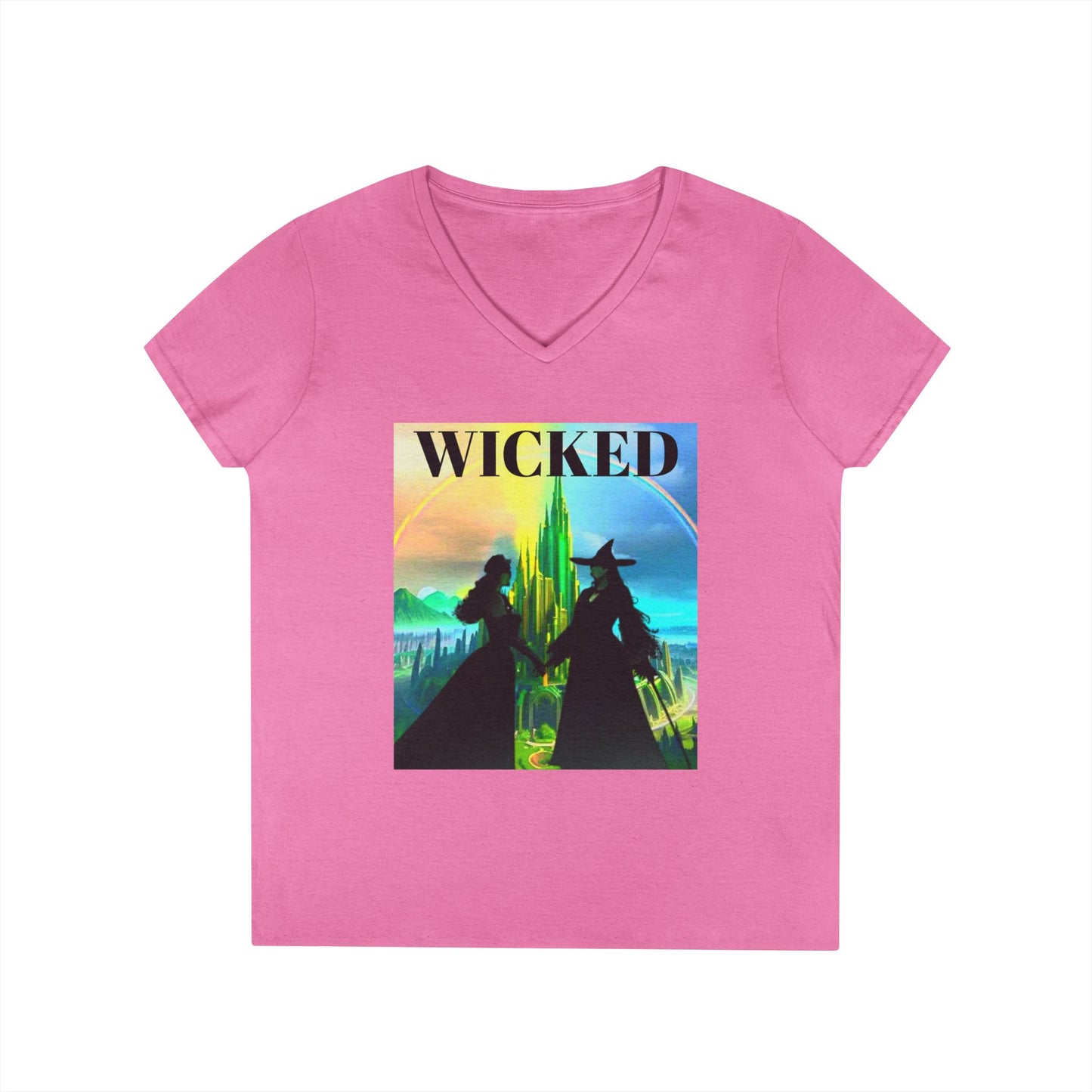 Wicked Ladies' V-Neck T-Shirt Movie Musical Inspired Tee Gift