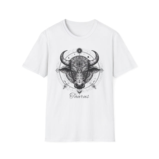 Taurus Zodiac Symbol Unisex T-Shirt - Birthday Gift for Sister Brother Mother Father - Boho Bohemian Style