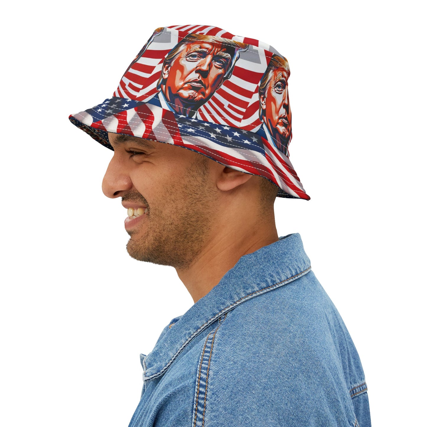 Trump 45/47!!! Bucket Hat Political Humor Gift Republican MAGA