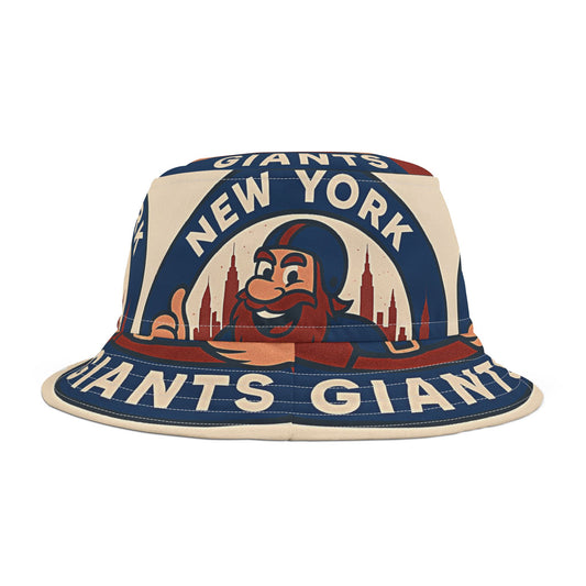 NY City Giants Bucket Hat Football Sports Wear Fan