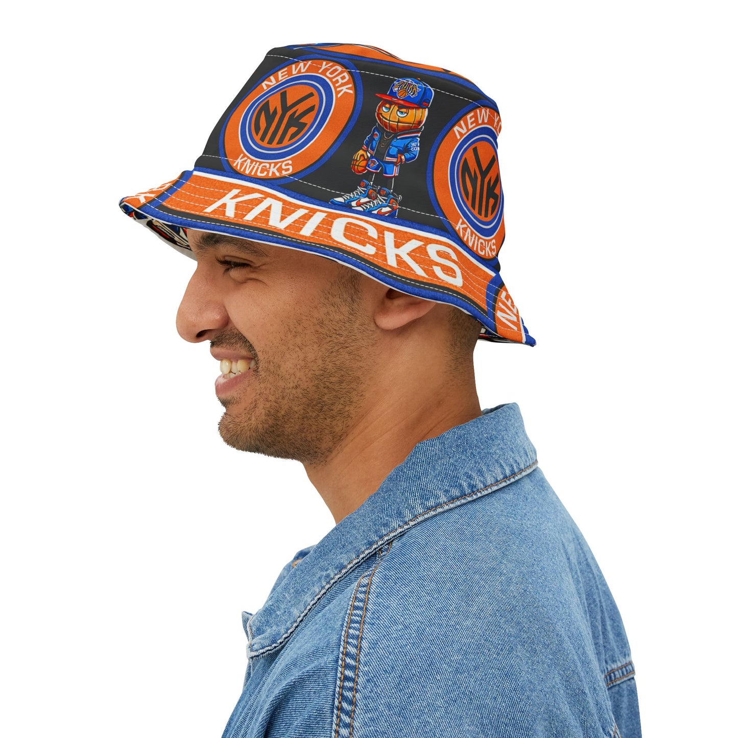 NY KNICKS Basketball Bucket Hat Gift Unisex Sports Team Fan