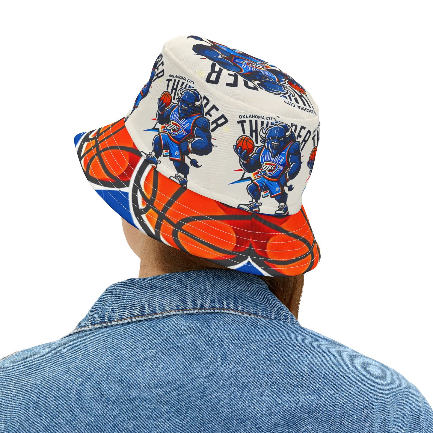 Oklahoma City Thunder Basketball Bucket Hat Unisex Gift