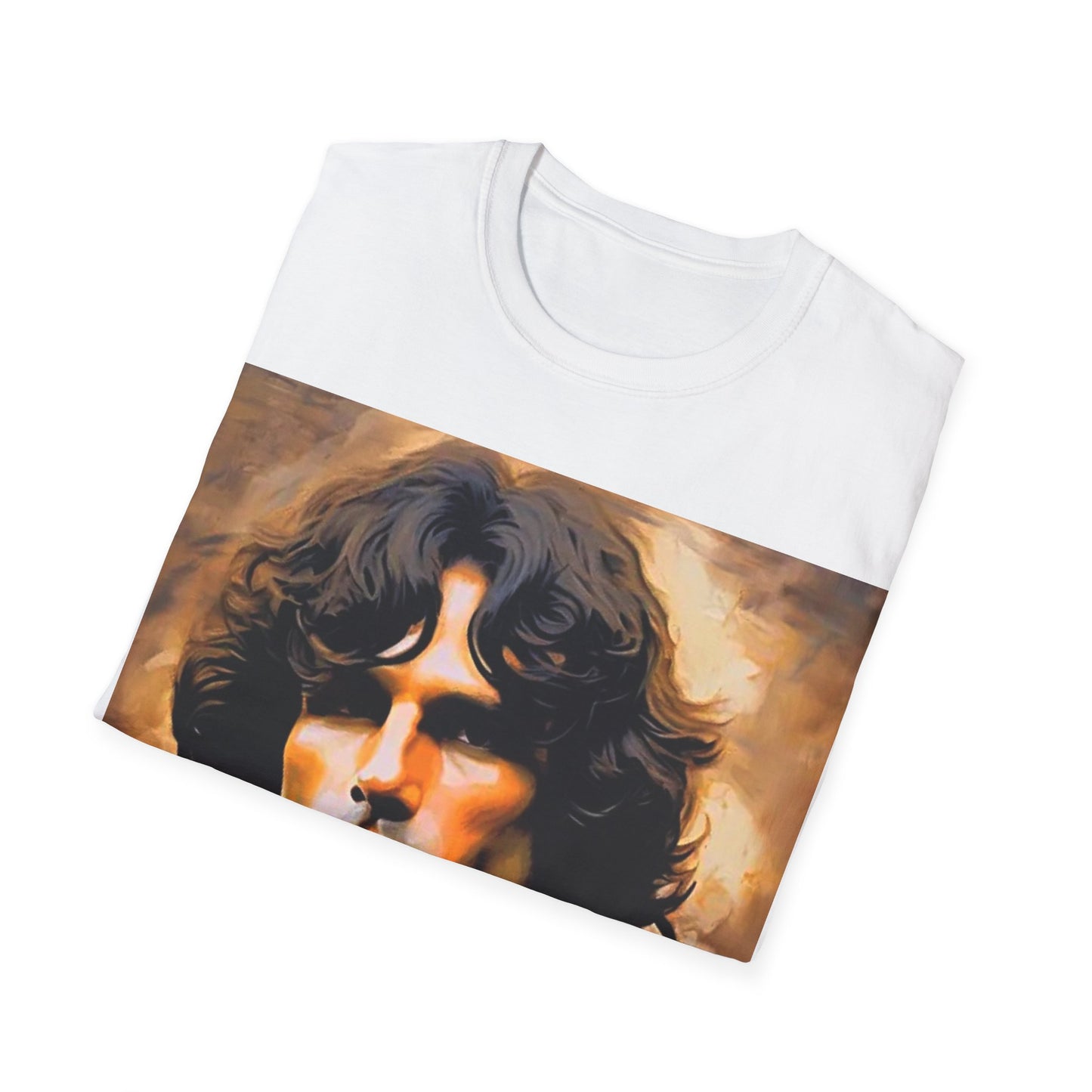 Jim Morrison Unisex Softstyle T-Shirt Vintage Style Rockstar 1960’s