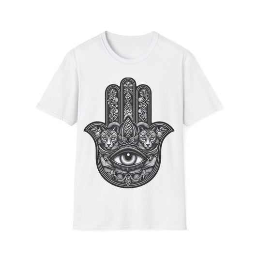 Hamsa T-Shirt Panther Gift Hand of Fatima Boho Spiritual Bohemian Top