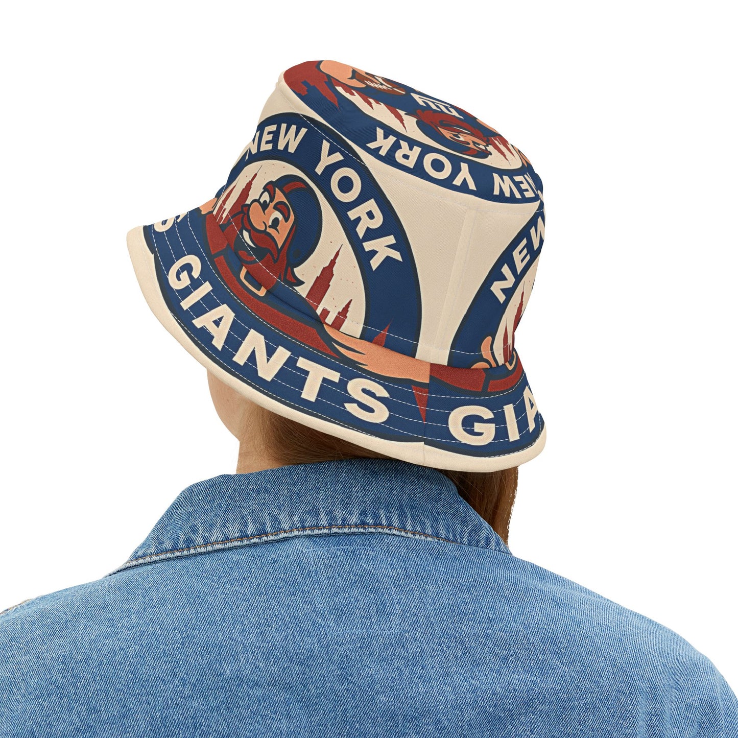 NY City Giants Bucket Hat Football Sports Wear Fan