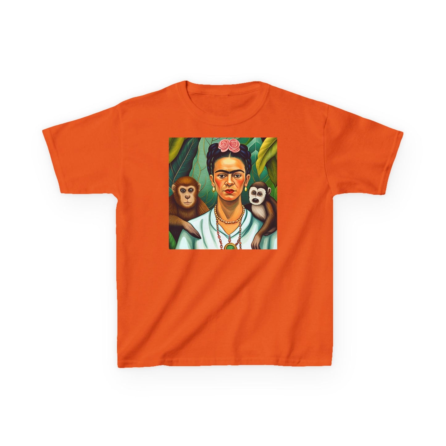 Frida Kahlo Kids Heavy Cotton™ Tee Mexican Artist Style Art Gift Children