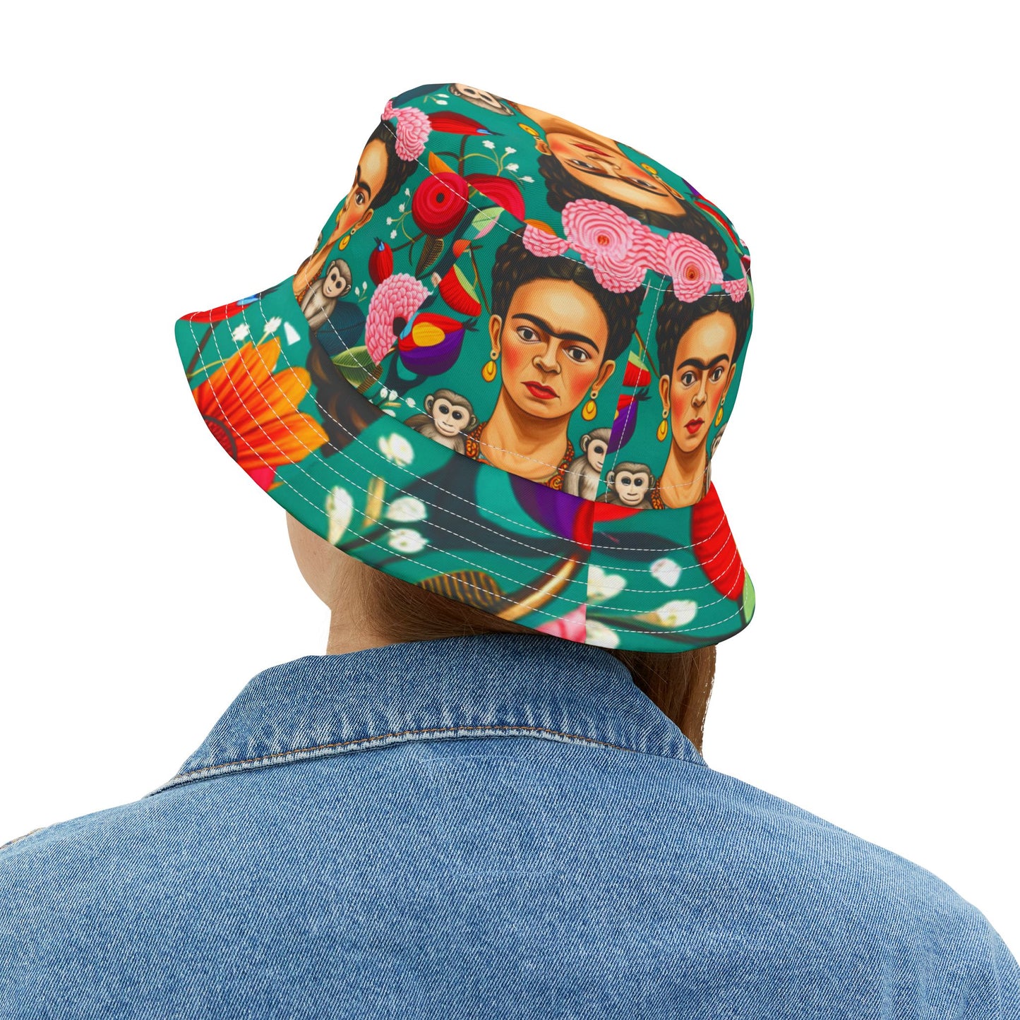 Frida Kahlo Bucket Hat Mexican Artist Gift Birthday Christmas Daughter Mother Sister Friend