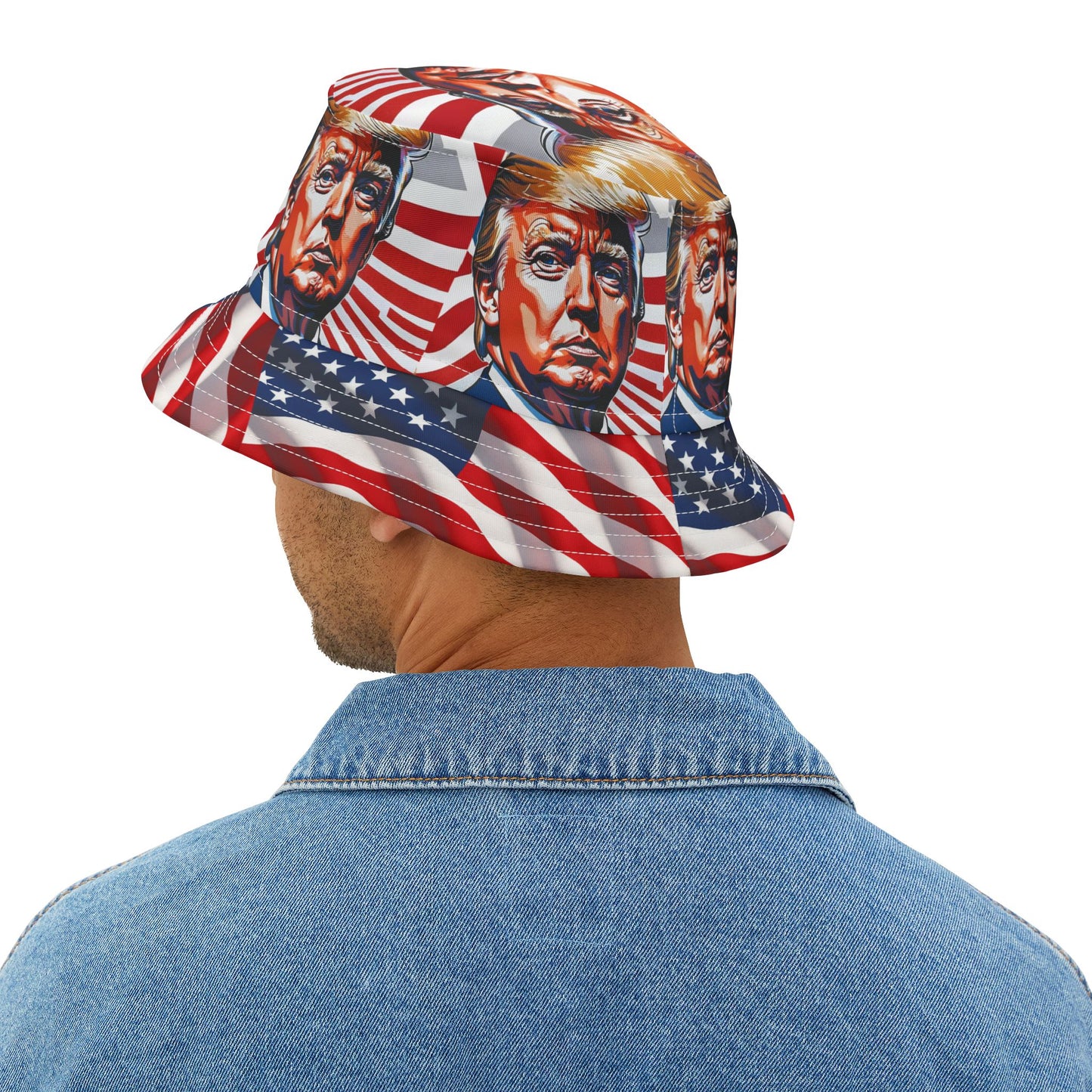 Trump 45/47!!! Bucket Hat Political Humor Gift Republican MAGA