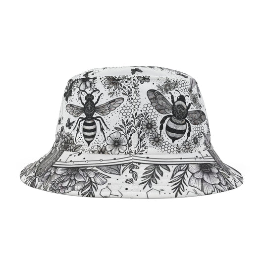 Bumblebee Bucket Hat Hunny Bee Gift for Vegan Boho Vegitarian
