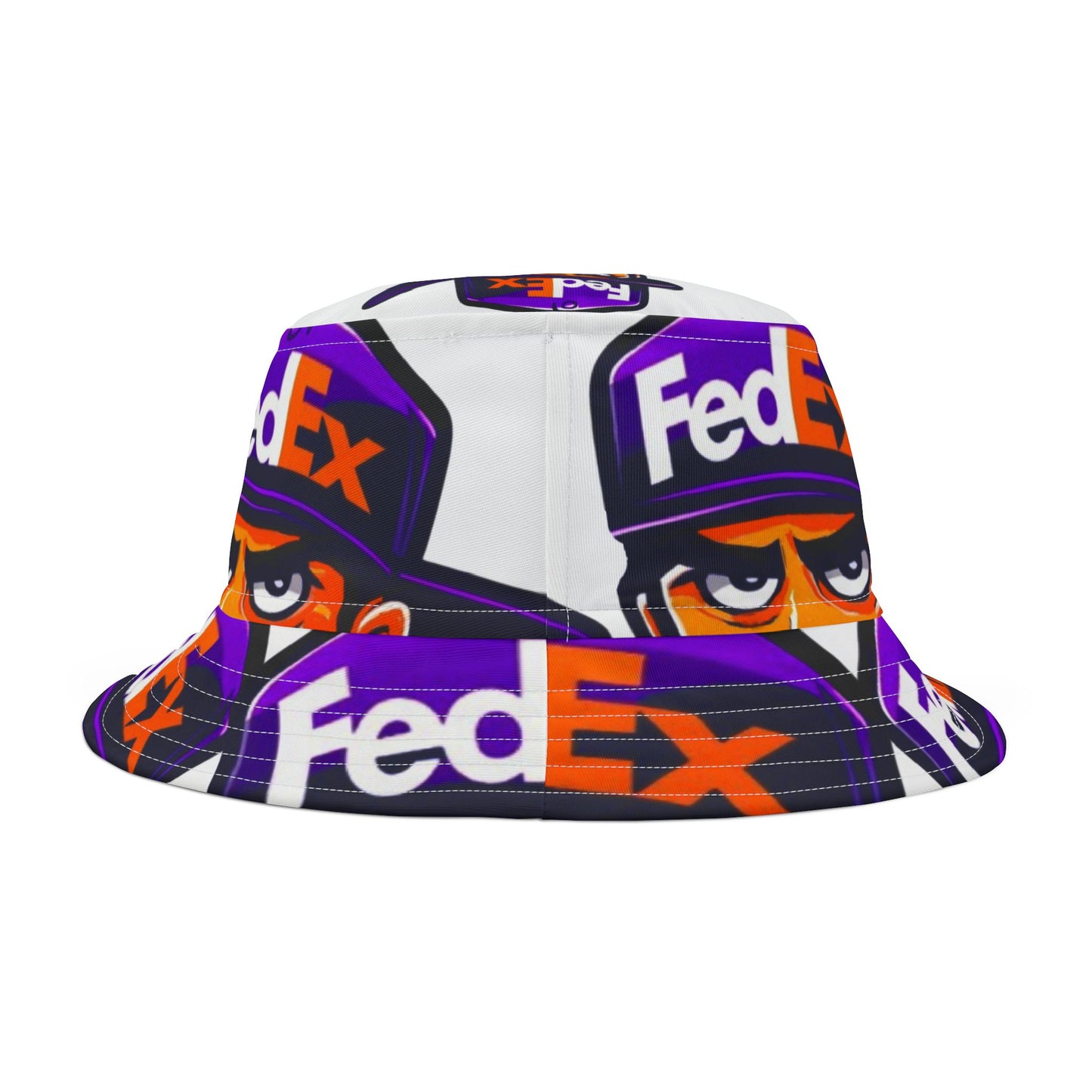 FedEX White Background Bucket Hat