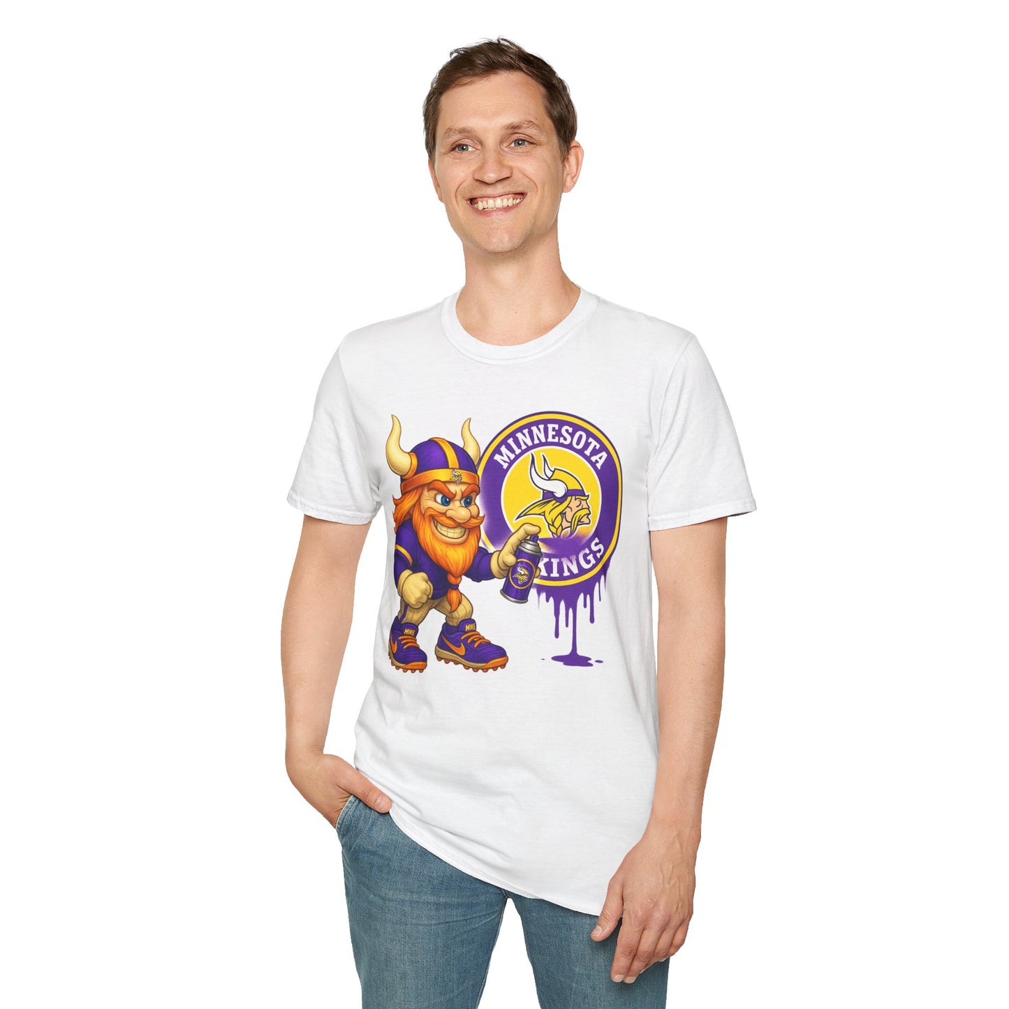 Vikings Football Unisex Softstyle T-Shirt