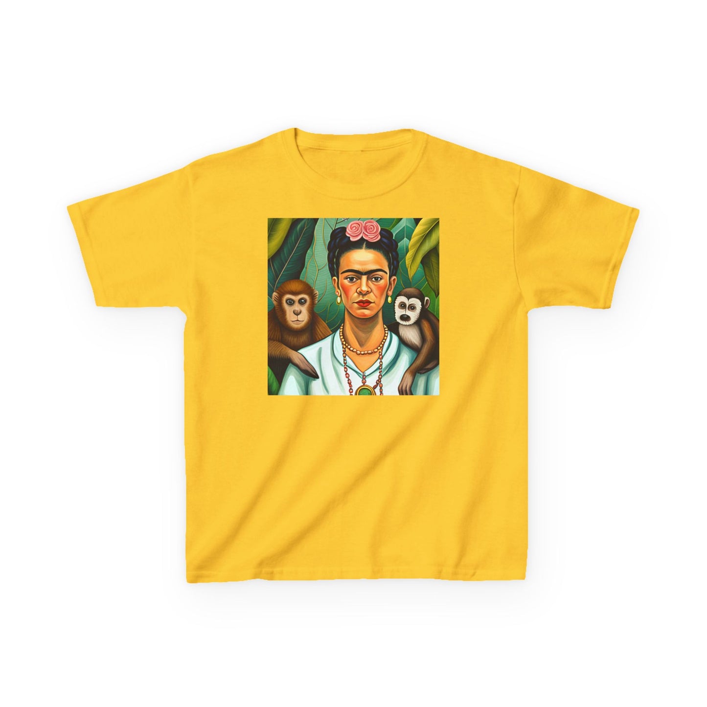 Frida Kahlo Kids Heavy Cotton™ Tee Mexican Artist Style Art Gift Children