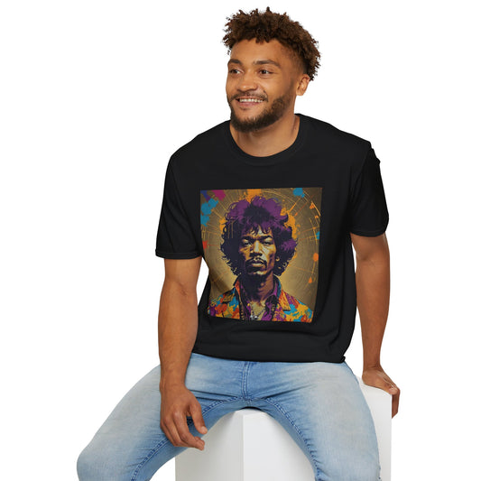 Jimmy Newest Unisex Softstyle T-Shirt. Vintage Style 1960’s Musician