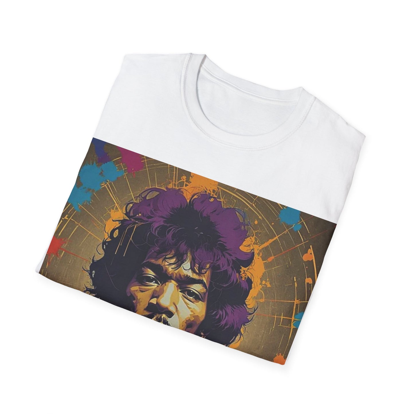 Jimmy Hendrix Newest Unisex Softstyle T-Shirt Retro Vintage Style 1960’s Musician