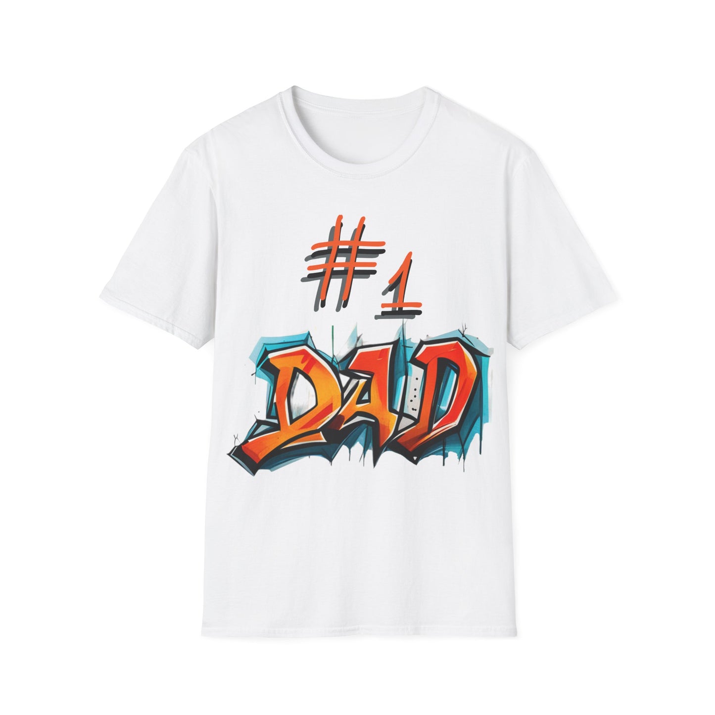 Funny Fathers Day Gift T-shirt Graffiti Birthday Shirt Dad Pregnancy Reveal Daddy To Be