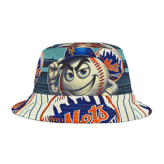 NY Mets Baseball Bucket Hat New York Sports Accessory