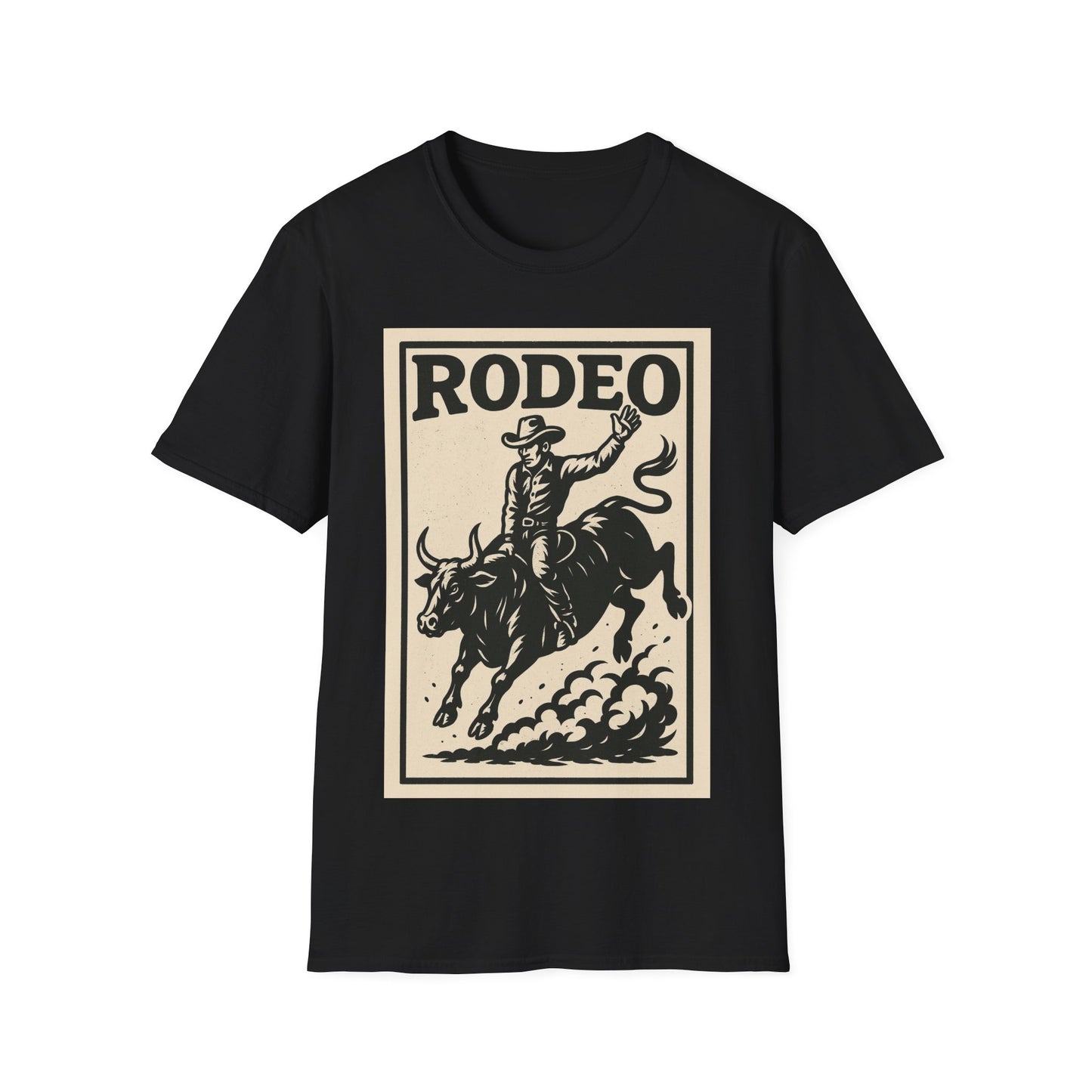 Cowboy Bull Riding Unisex T-Shirt Counrty Tee Western