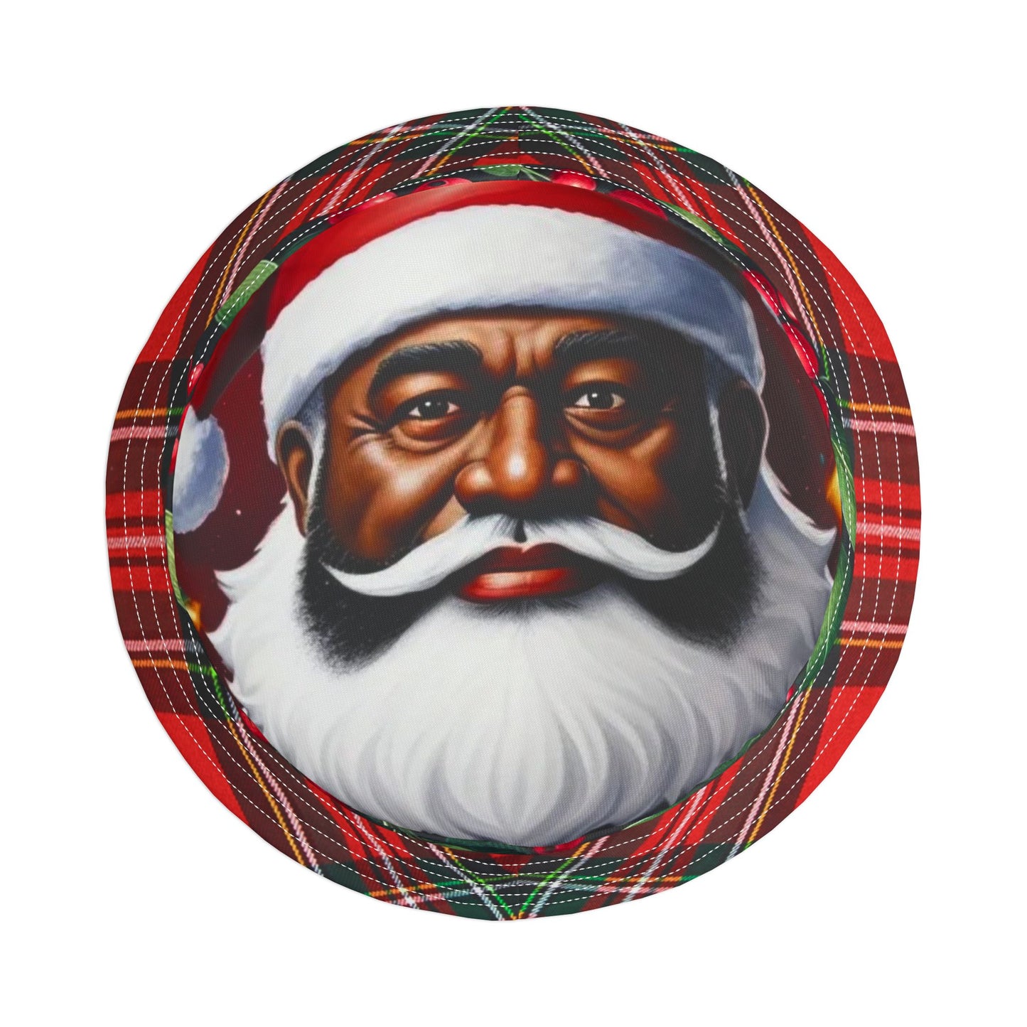 Black Santa Bucket Hat Mistletoe Kisses Christmas Gift for Him or Ger
