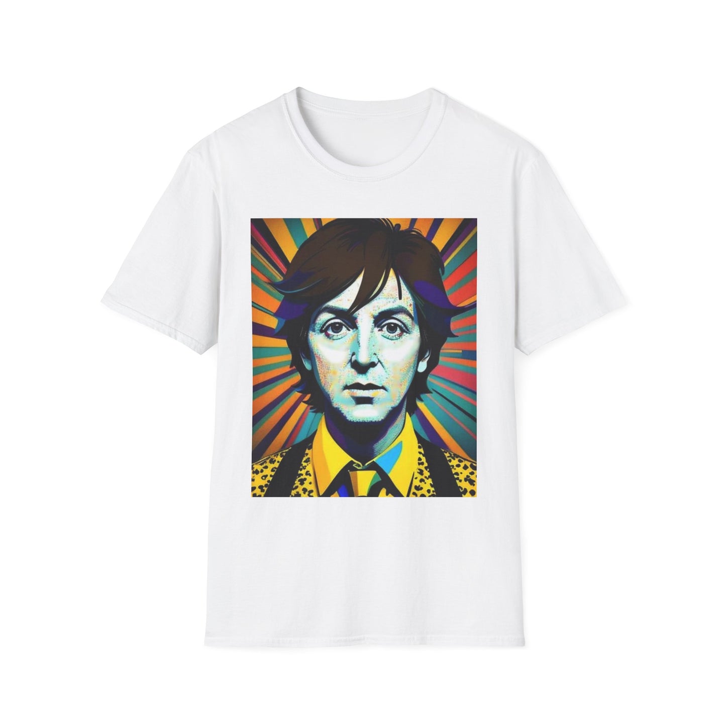Paul McCartney Newest Unisex Softstyle T-Shirt Vintage Retro Style 1960’s