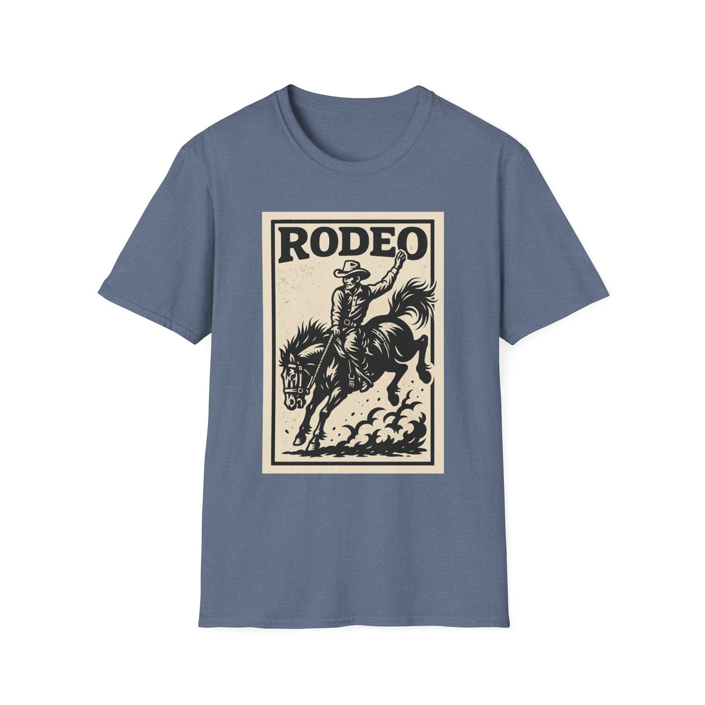 Rodeo Unisex Softstyle T-Shirt Cowboy Shirt Tee Western