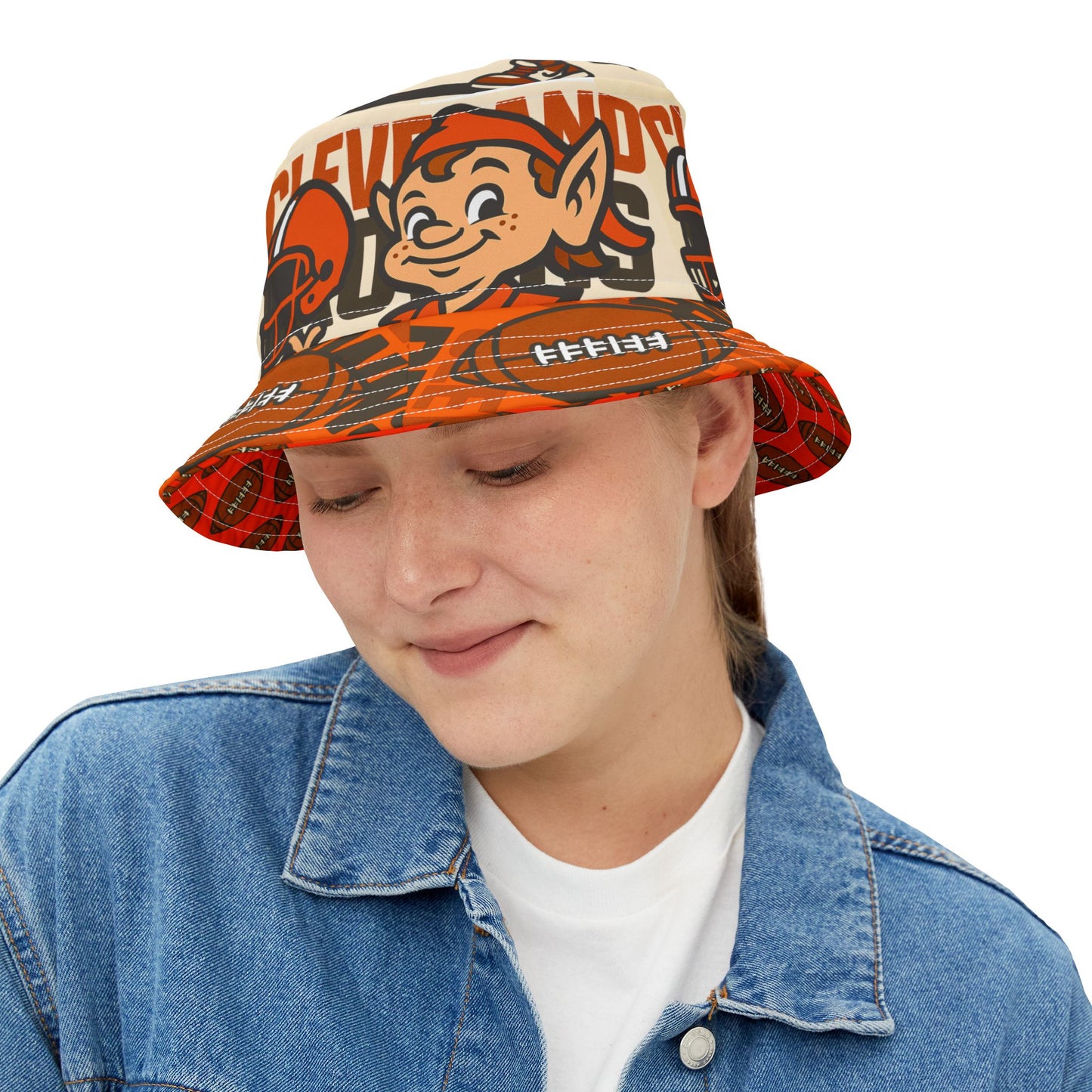 Cleveland Brown Football Bucket Hat Team Fan Gift