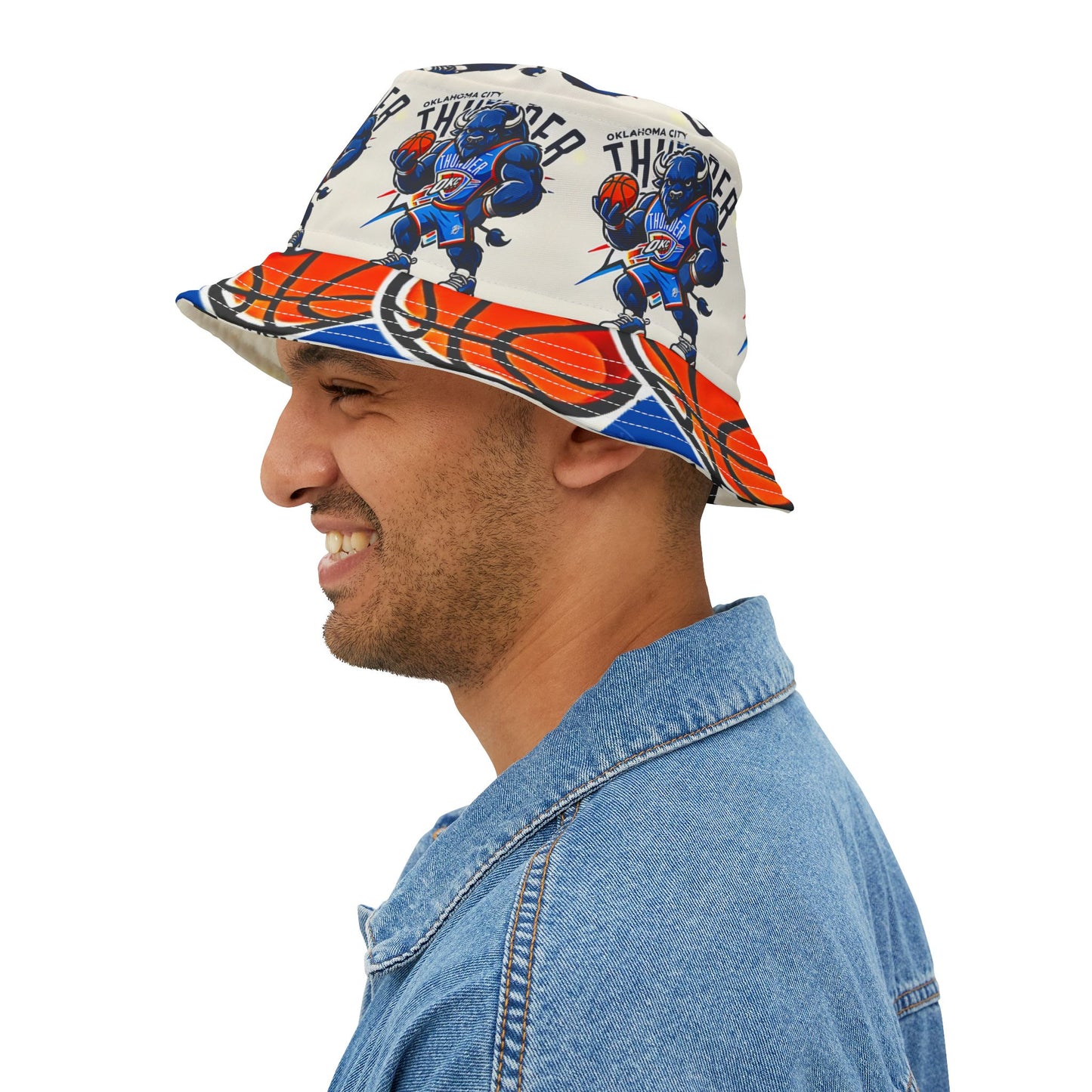 Oklahoma City Thunder Basketball Bucket Hat Unisex Gift