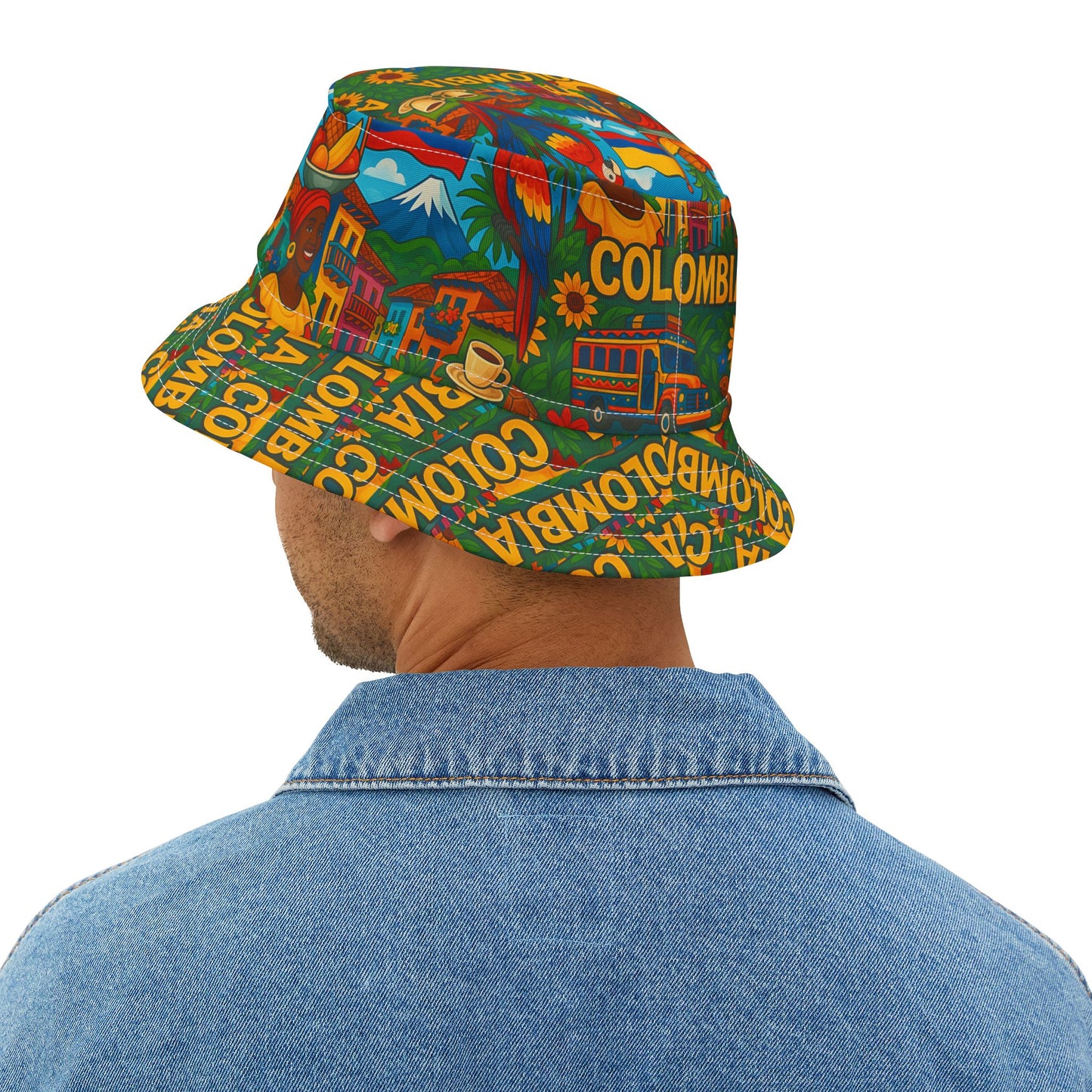 Colombia Bucket Hat Colombian Fashion Gift