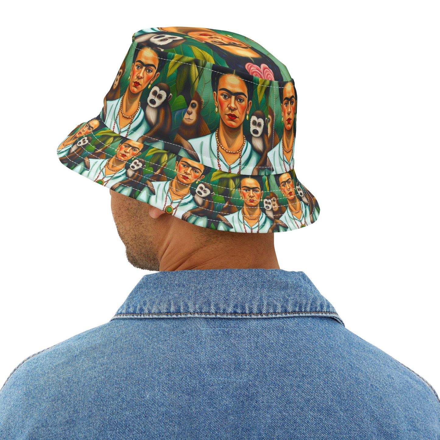 Frida Kahlo Bucket Hat Mexican Artist Gift Original Art Retro Vintage Style