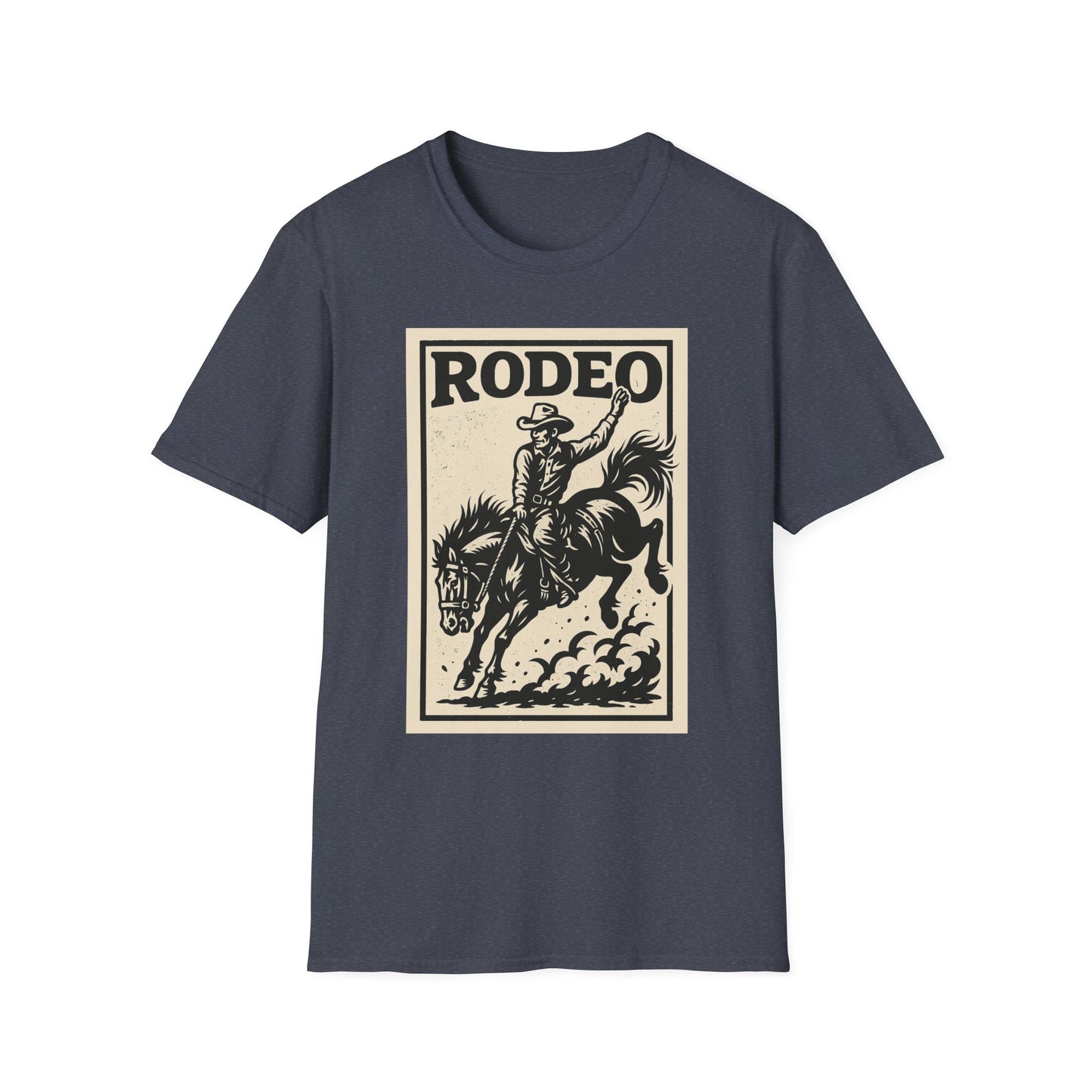 Rodeo Unisex Softstyle T-Shirt Cowboy Shirt Tee Western