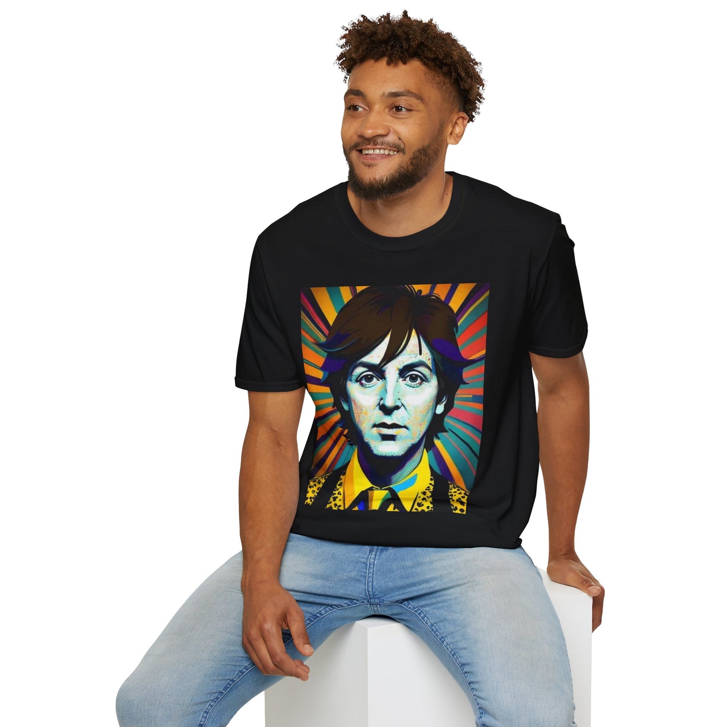 Paul McCartney Newest Unisex Softstyle T-Shirt Vintage Retro Style 1960’s