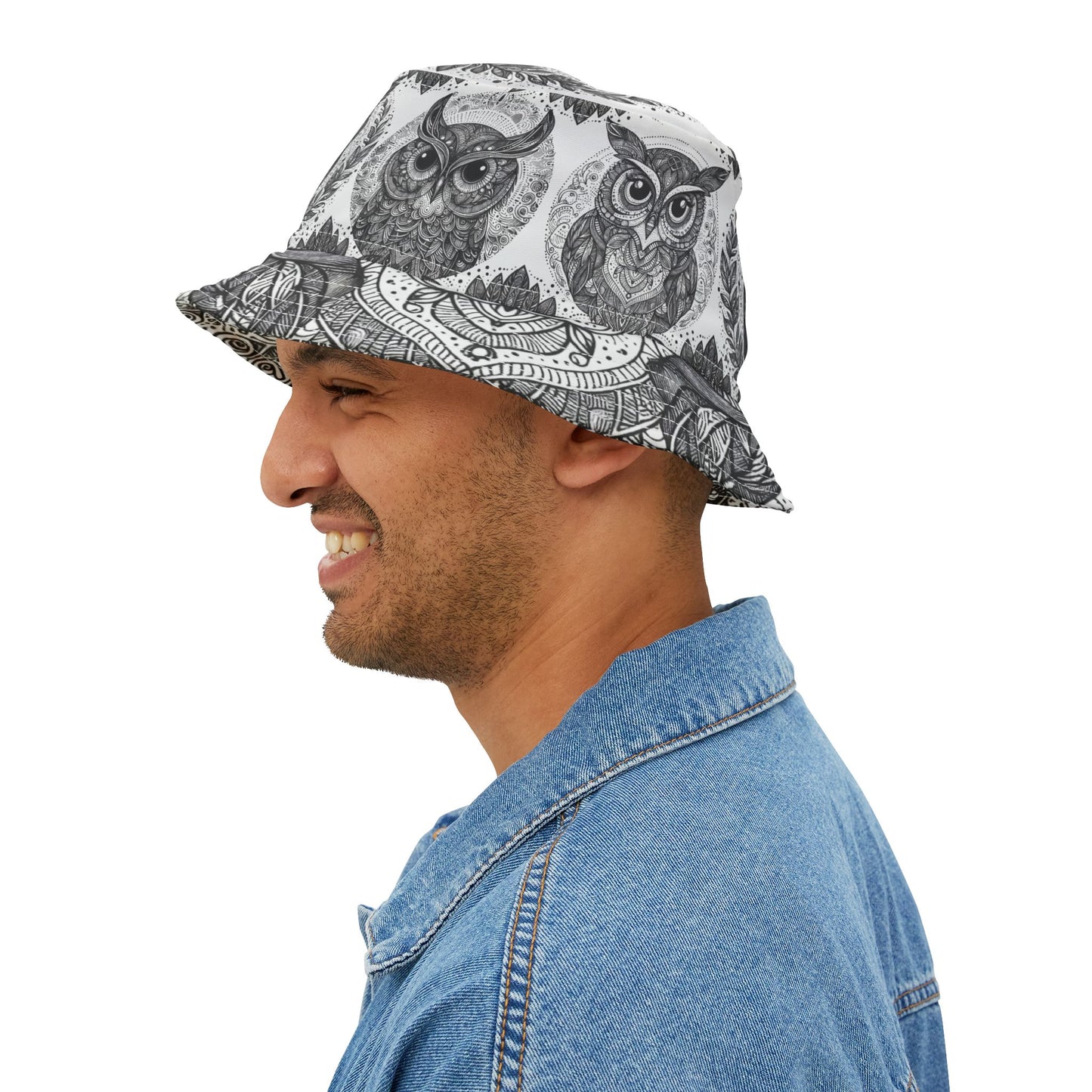 Owl Bucket Hat Gift Graduation Bird Watcher Vet Nature