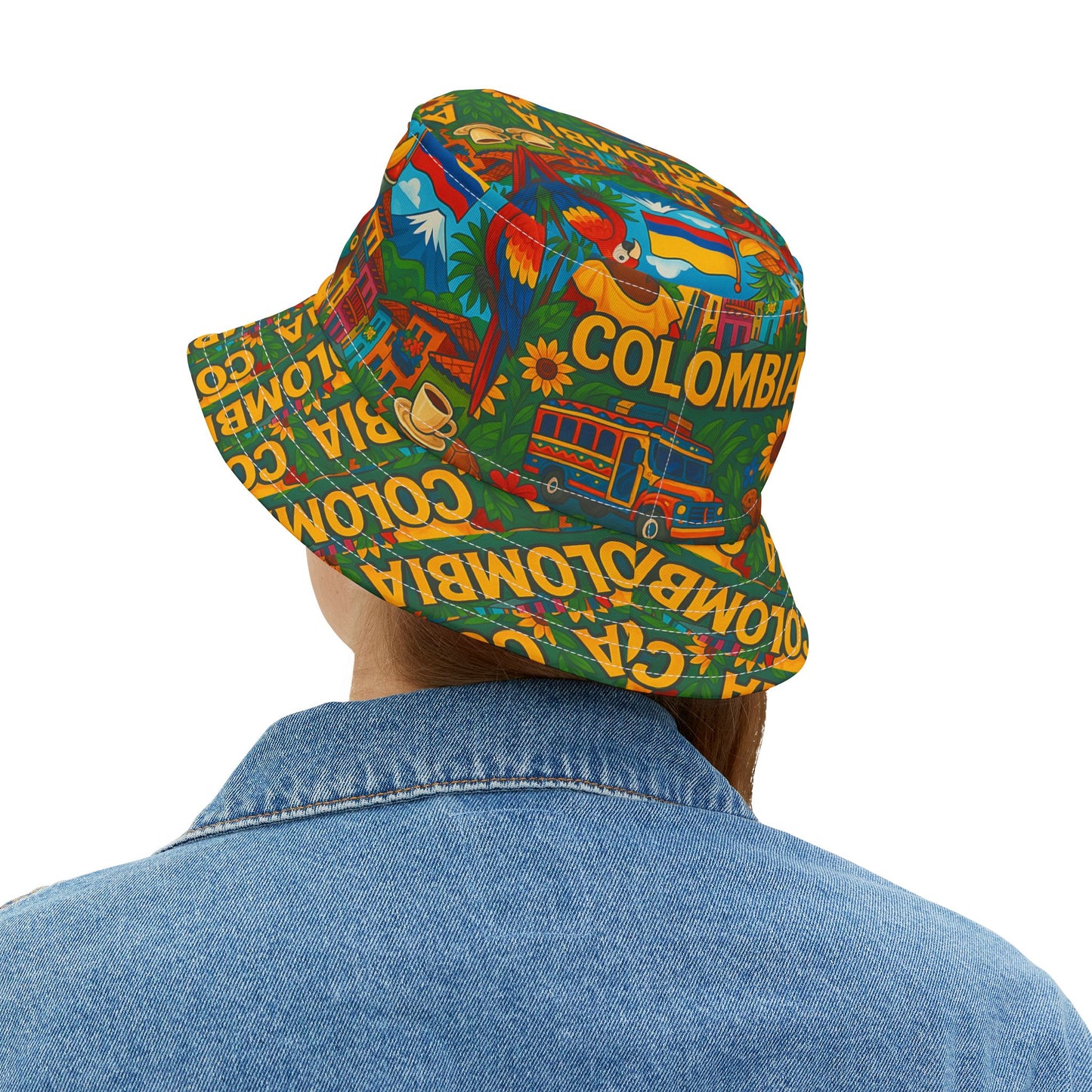 Colombia Bucket Hat Colombian Fashion Gift