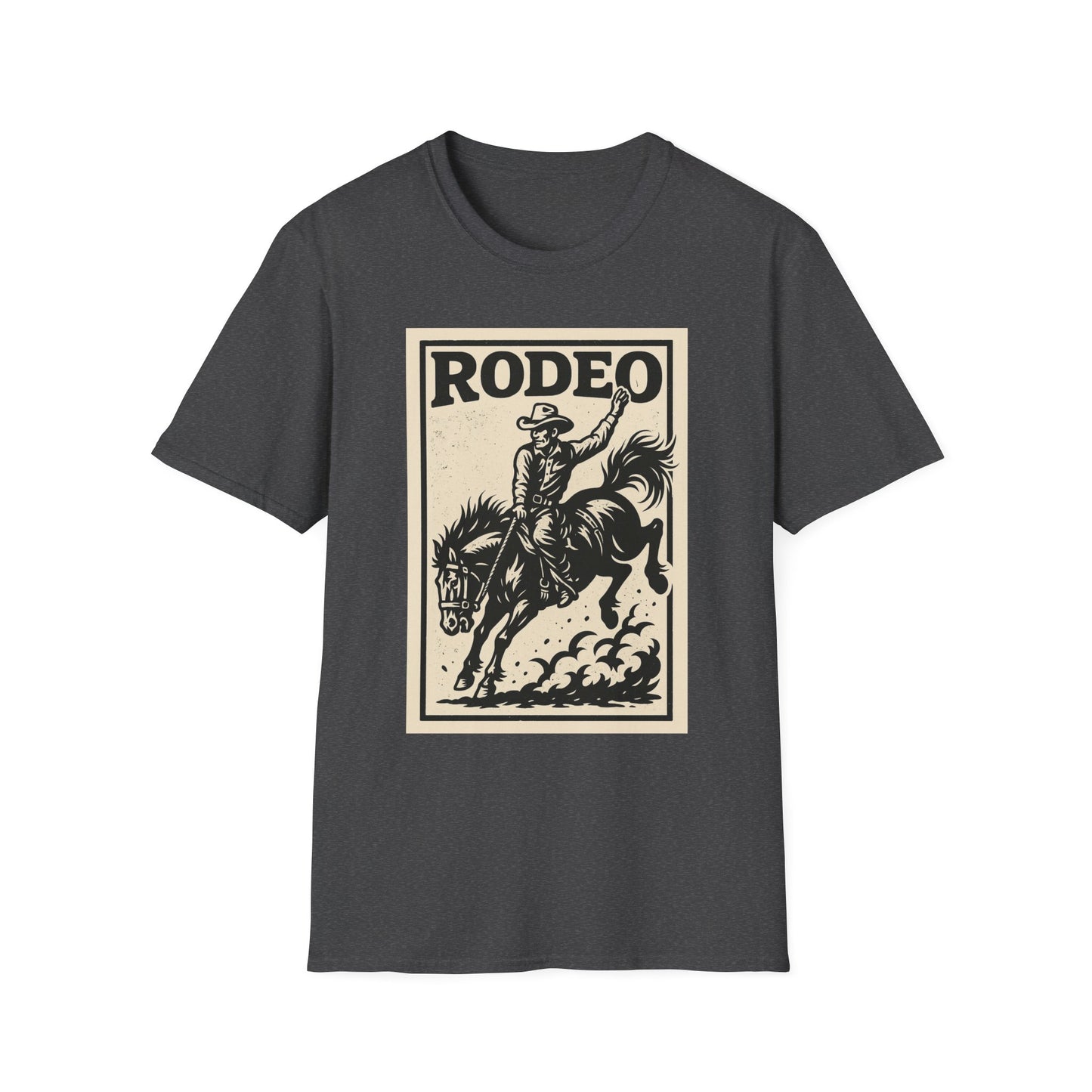 Rodeo Unisex Softstyle T-Shirt Cowboy Shirt Tee Western