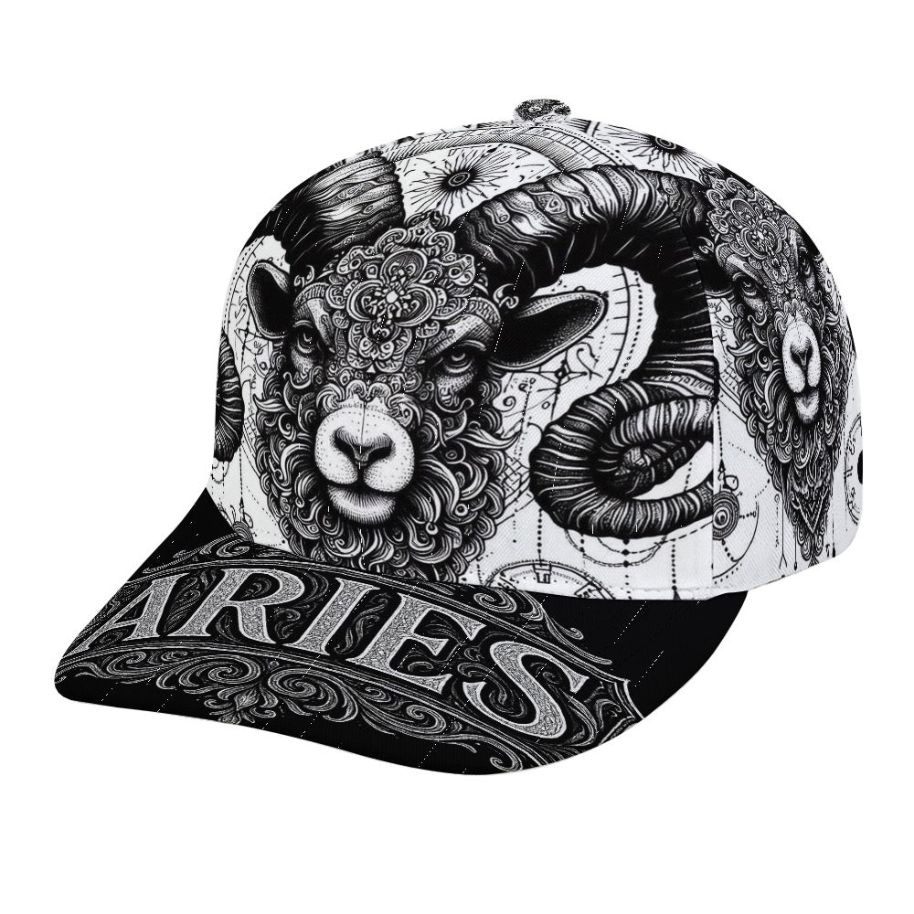 Aries Zodiac Trucker Hat, Aries Baseball Cap, Astrology Hat, Aries Gift