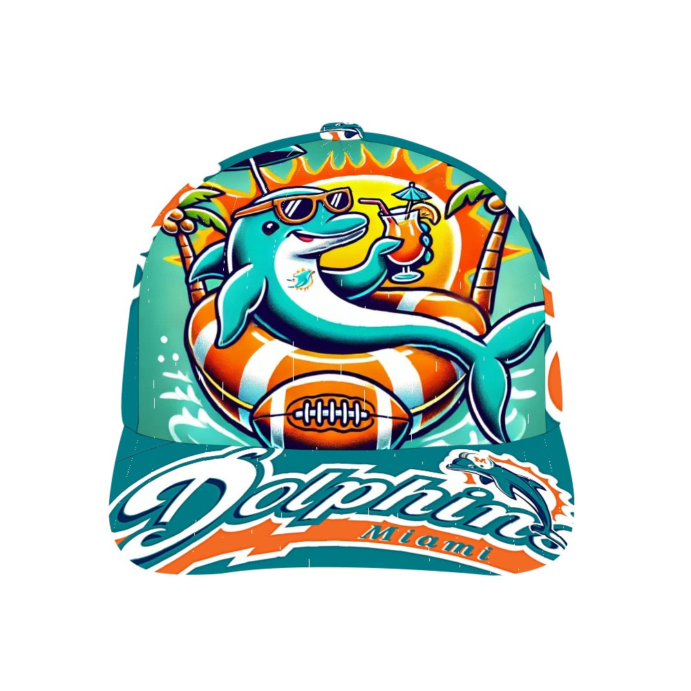 Miami Dolphins Trucker Hat, Miami Dolphins Baseball Cap, Football Fan Hat
