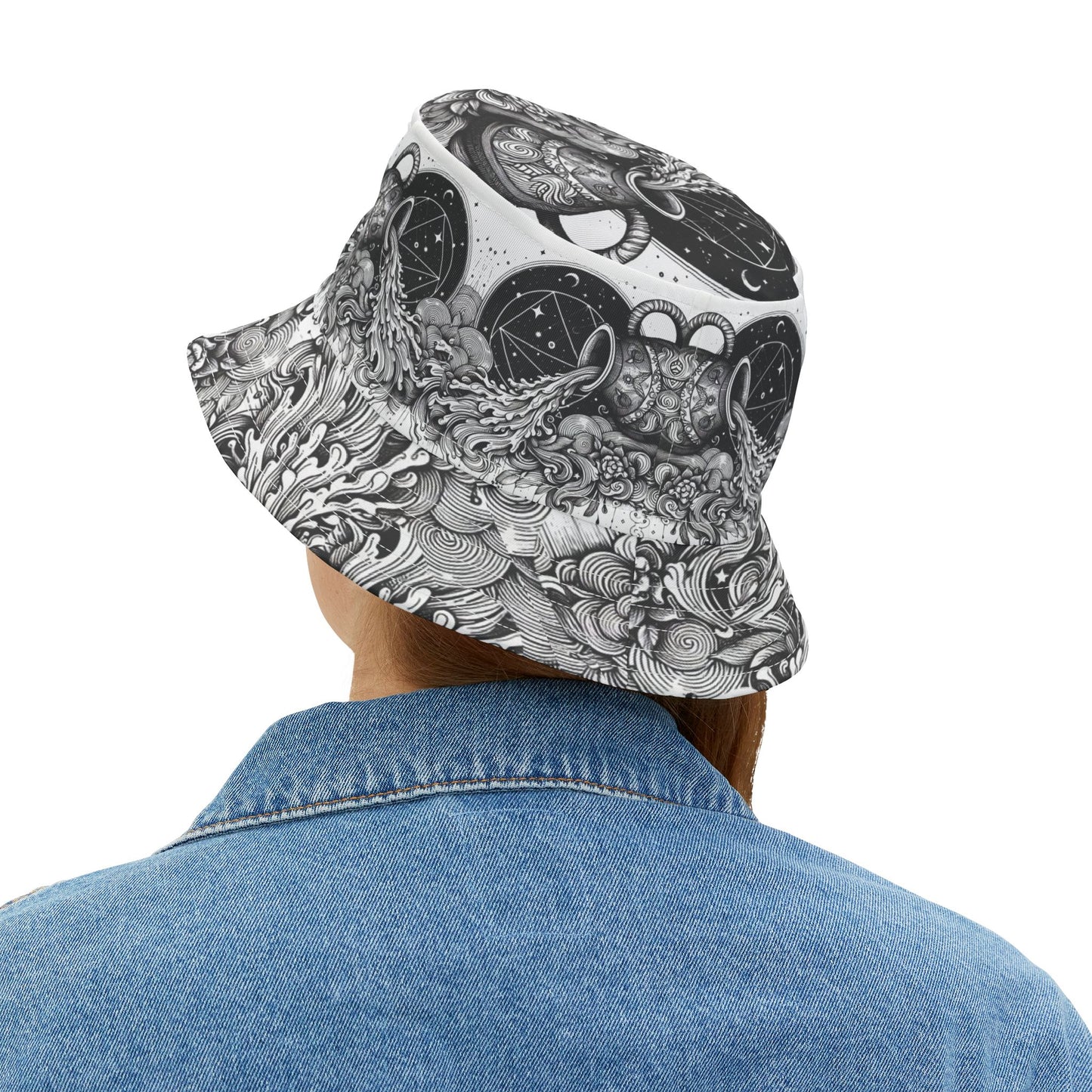 Aquarius Bucket Hat Gift Zodiac Friend Daughter Sister Unisex
