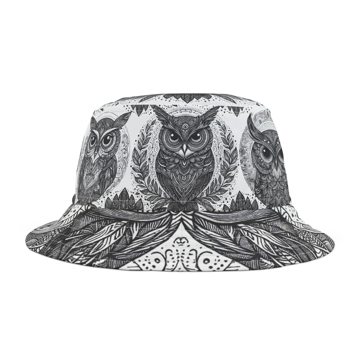 Owl Bucket Hat Gift Graduation Bird Watcher Vet Nature