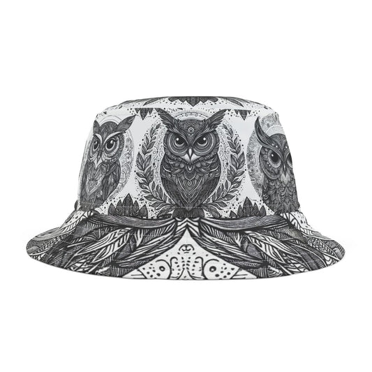 Owl Bucket Hat Gift Graduation Bird Watcher Vet Nature