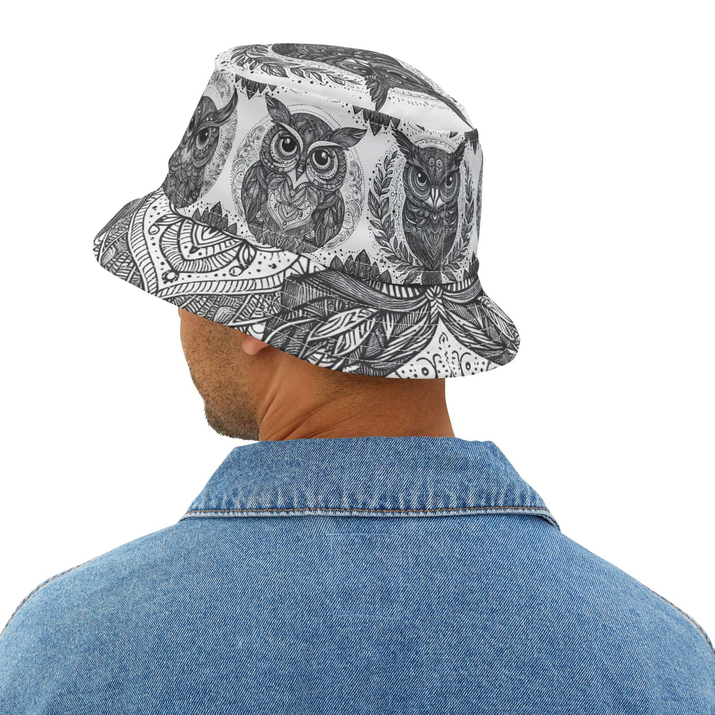 Owl Bucket Hat Gift Graduation Bird Watcher Vet Nature