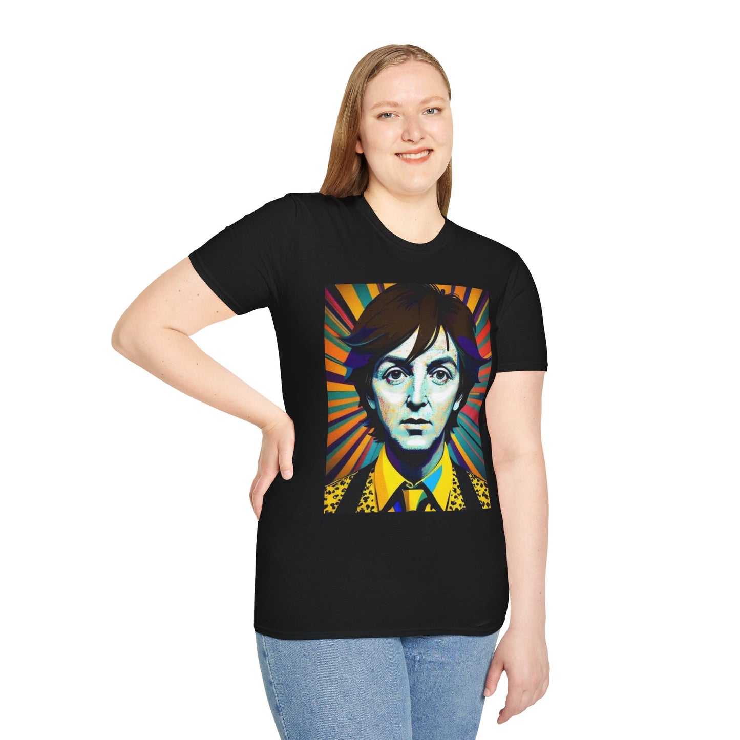 Paul McCartney Newest Unisex Softstyle T-Shirt Vintage Retro Style 1960’s