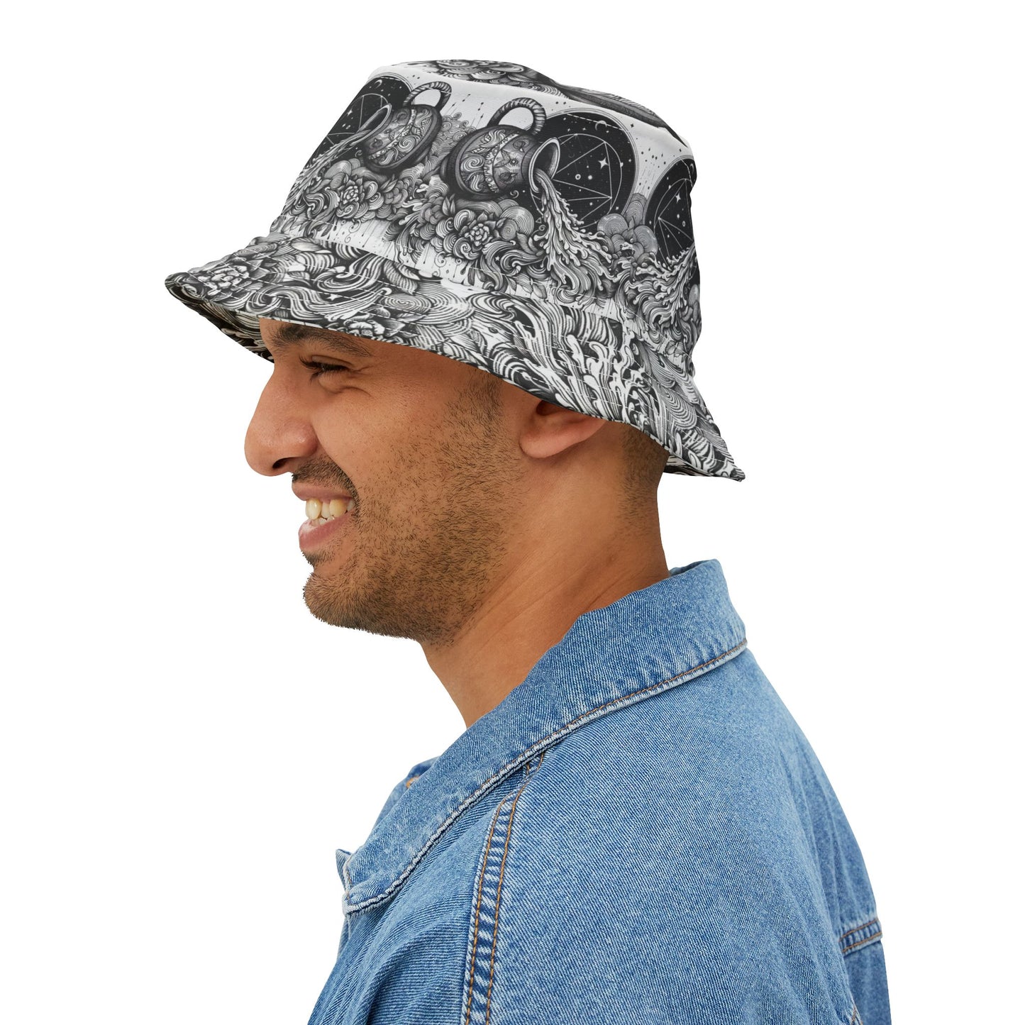Aquarius Bucket Hat Gift Zodiac Friend Daughter Sister Unisex