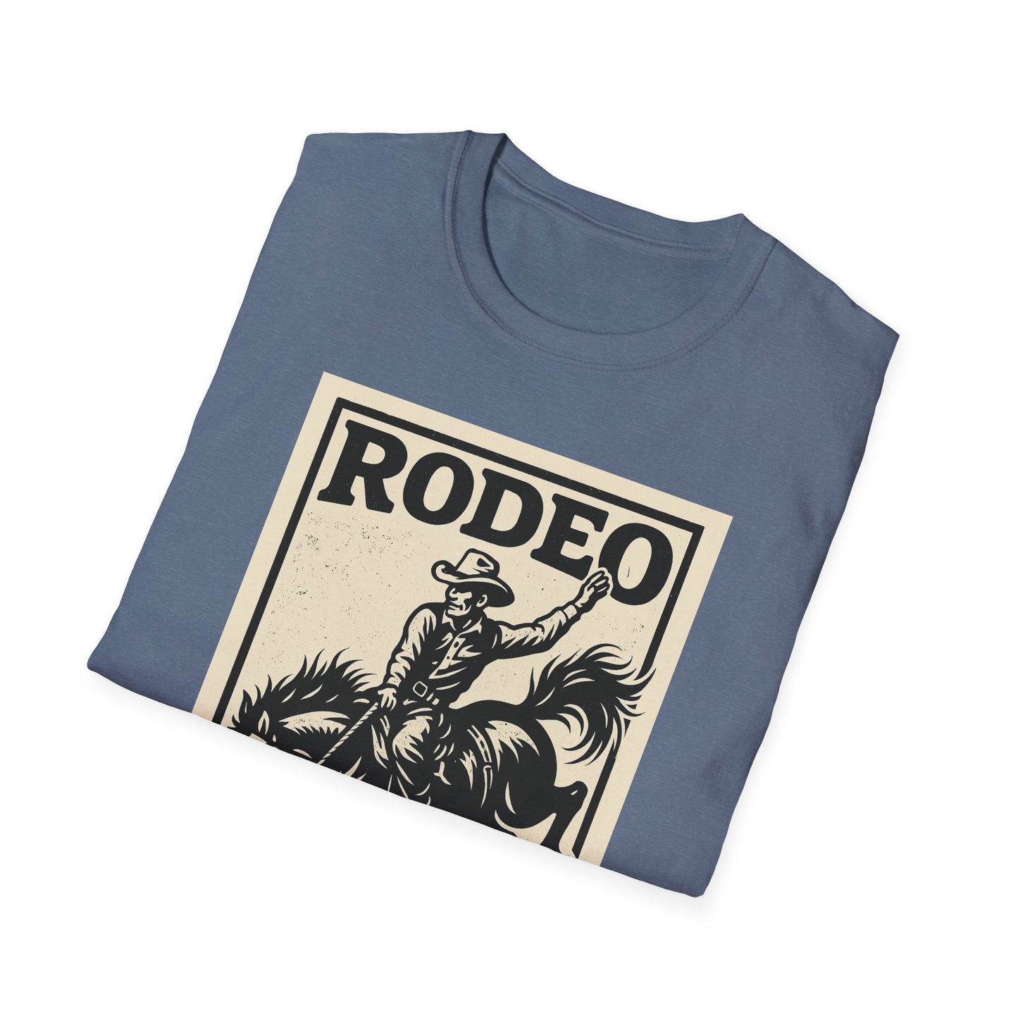 Rodeo Unisex Softstyle T-Shirt Cowboy Shirt Tee Western