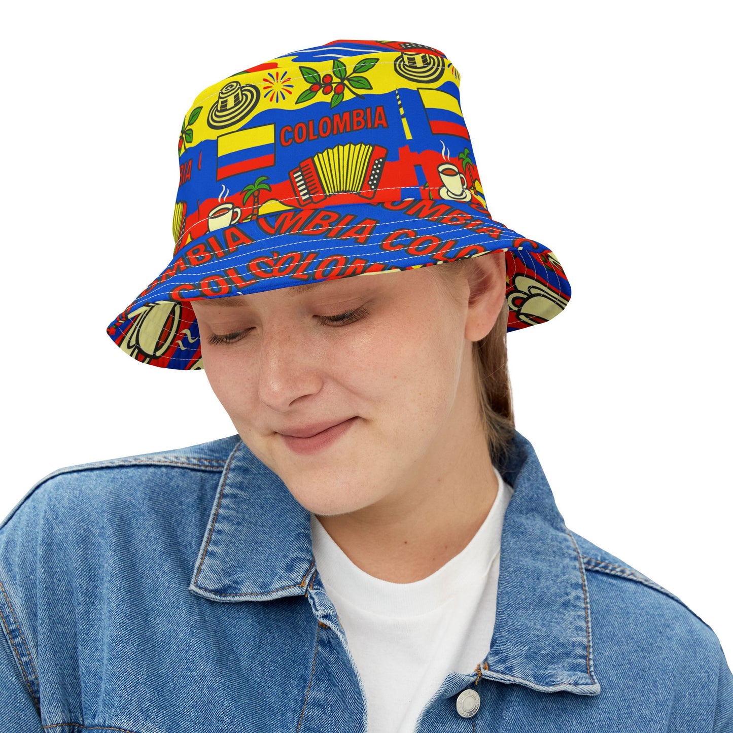Columbia Bucket Hat Gift for Colombian Country