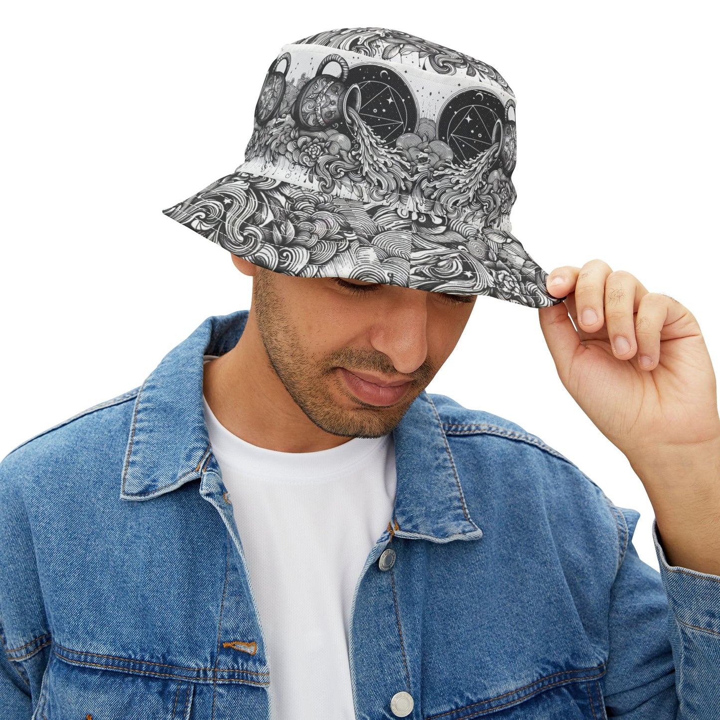 Aquarius Bucket Hat Gift Zodiac Friend Daughter Sister Unisex