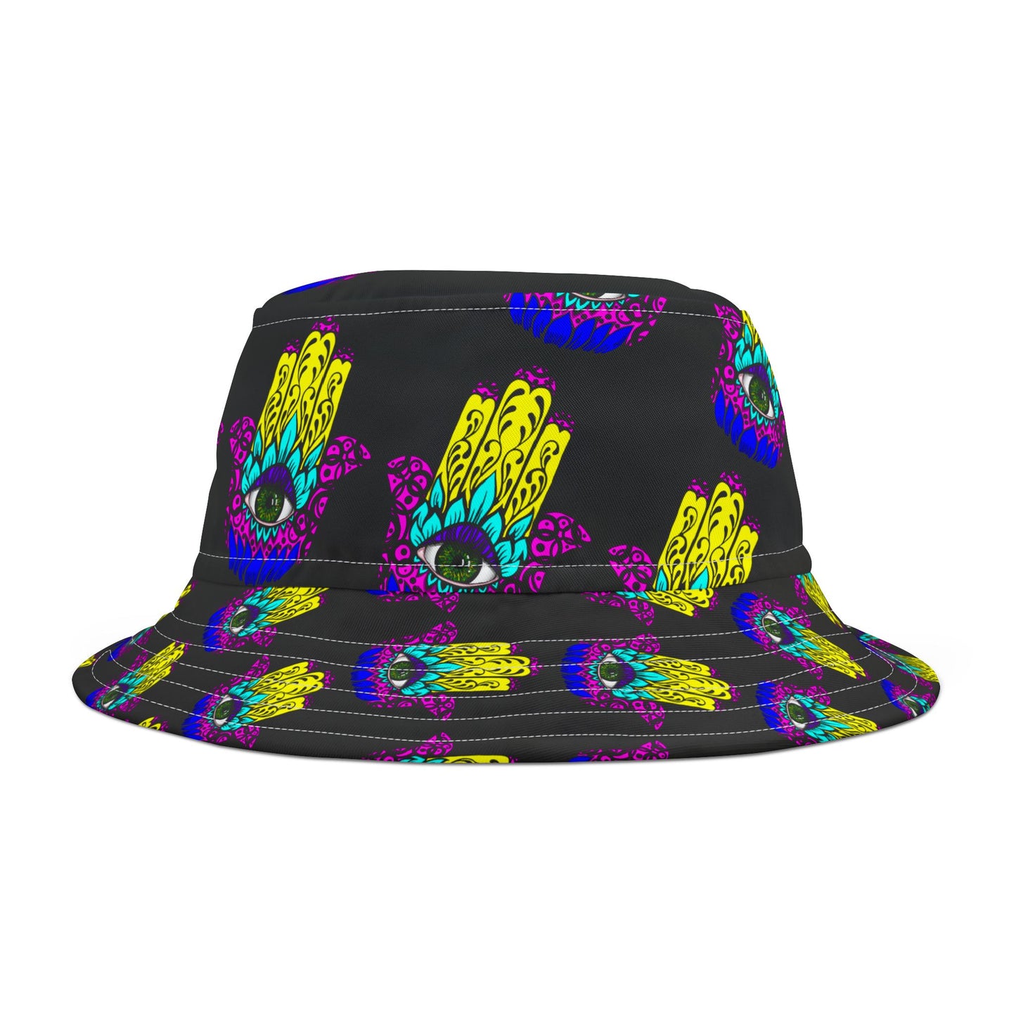 Bucket Hat Hamsa Hand of Fatima Good Luck Evil Eye Protection