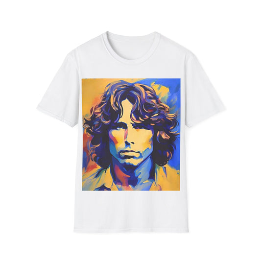 Jim Morrison Unisex Softstyle T-Shirt Vintage Retro Style 1960’s Style