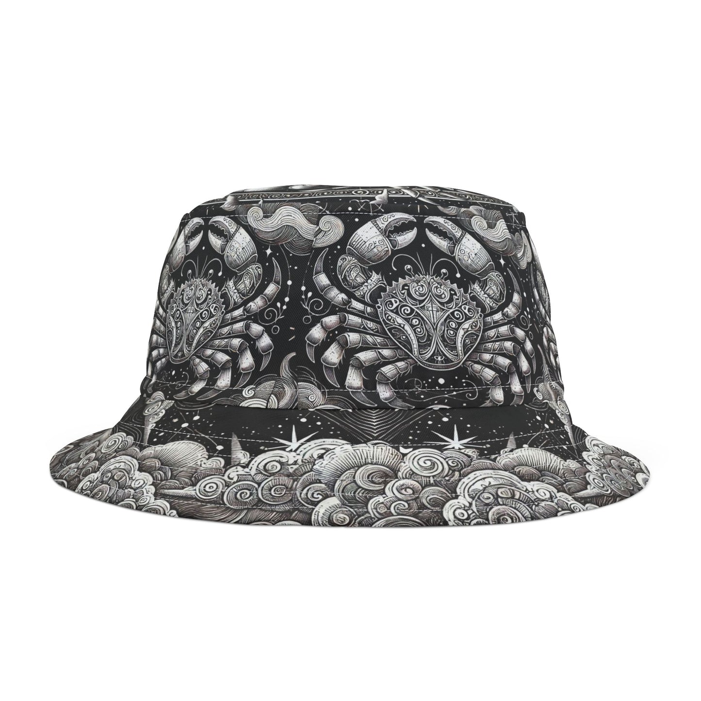 Cancer Zodiac Bucket Hat Crab Night Sky Gift Unisex
